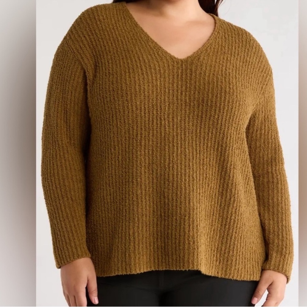 Eileen Fisher‎ Woman Size L V-Neck
Organic Cotton & Cashmere Blend Sweater
NWT